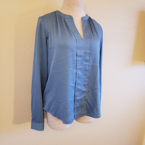 Ann Taylor Tops - Ann Taylor blue blouse small